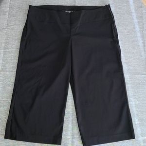 Black gaucho pants